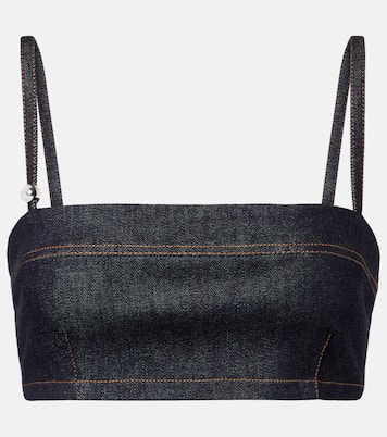 Bisou De-Nîmes denim bra top | Jacquemus