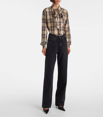 V-Waist wide-leg jeans | Saint Laurent