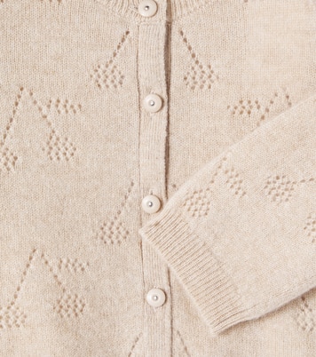 Baby Tibile pointelle cashmere cardigan | Bonpoint