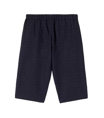 Baby Dandy checked cotton and wool pants | Bonpoint