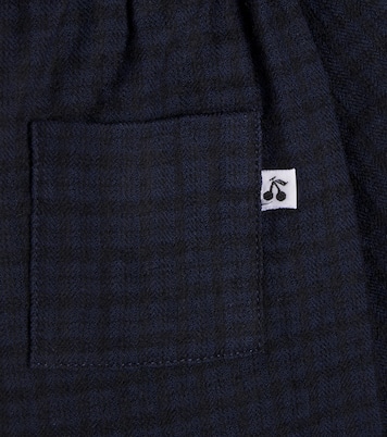Baby Dandy checked cotton and wool pants | Bonpoint