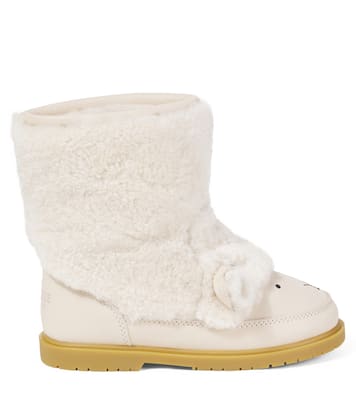 Wadou wool-trimmed boots | Donsje