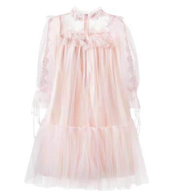 Lace-trimmed tulle dress | Petite Amalie  