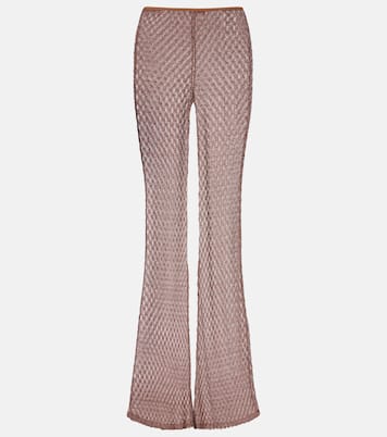 Open-knit lamé flared pants | Missoni