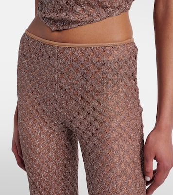 Open-knit lamé flared pants | Missoni