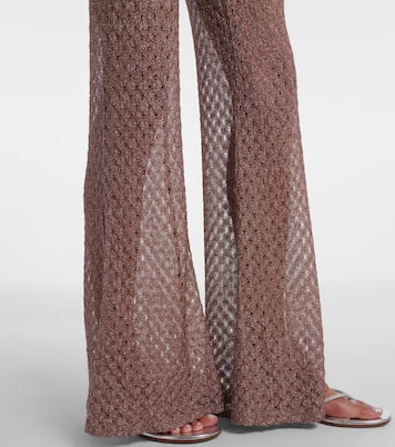 Open-knit lamé flared pants | Missoni