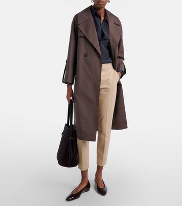 Pantalones slim cropped Pegno de jersey | Max Mara