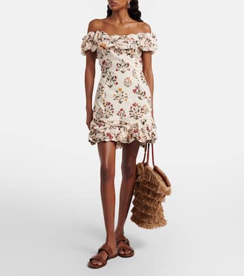 Bedrucktes Minikleid aus Baumwolle | Agua by Agua Bendita