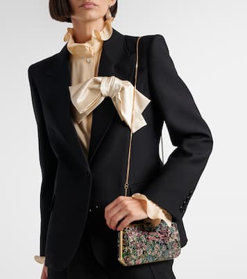 Carry Secrets beaded leather clutch | Valentino Garavani