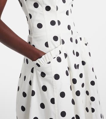 Maisie polka-dot cotton-blend maxi dress | Rebecca Vallance
