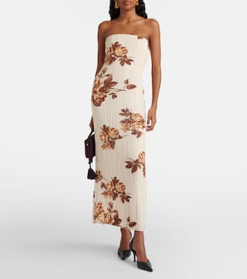 Floral ribbed-knit maxi dress | Magda Butrym