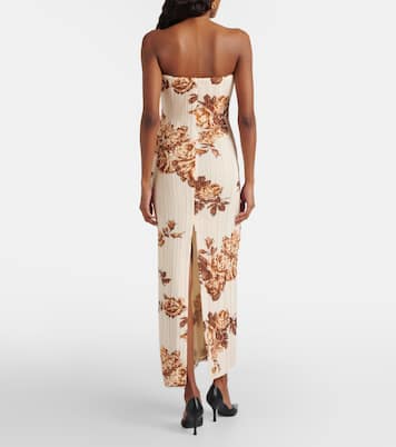 Floral ribbed-knit maxi dress | Magda Butrym