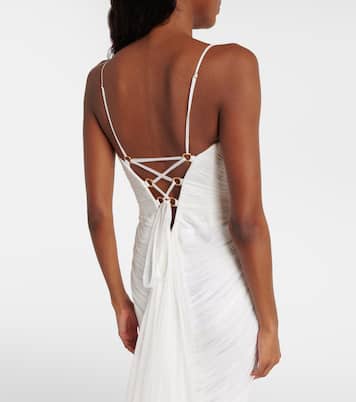 Cecilia draped silk muslin gown | Maria Lucia Hohan