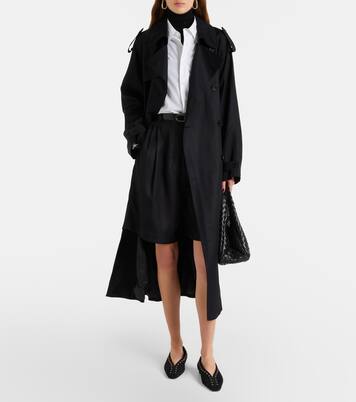 Veyron double-breasted twill trench coat | The Frankie Shop