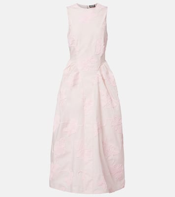 Besticktes Midikleid aus Baumwolle | Rotate