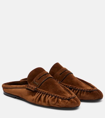 Le Loafer suede mules | Saint Laurent