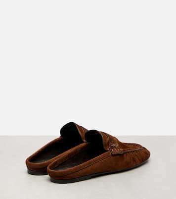 Le Loafer suede mules | Saint Laurent