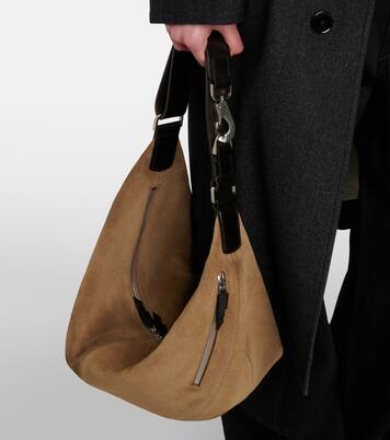 Quiver Small suede shoulder bag | Lemaire