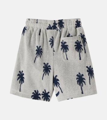Abay printed cotton-blend terry shorts | Molo
