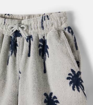 Abay printed cotton-blend terry shorts | Molo