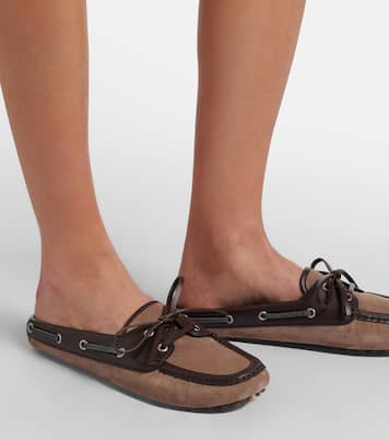 Mules in suede | Brunello Cucinelli