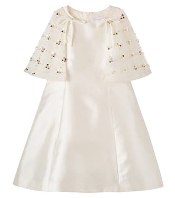 Kleid aus Satin mit Pailletten | Monnalisa