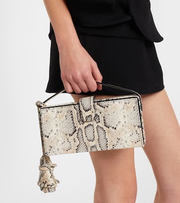 Apolonia snake-effect leather clutch | Magda Butrym