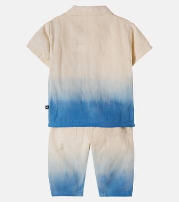 Baby Eyou and Sois linen and cotton shirt and pants set | Molo