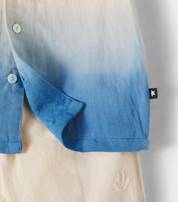 Baby Eyou and Sois linen and cotton shirt and pants set | Molo