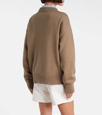 Pullover Ami de Cœur aus Wolle und Baumwolle | Ami Paris