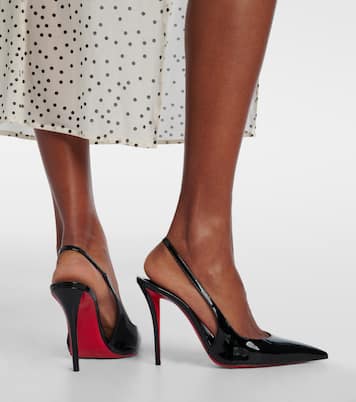 Miss Z patent leather slingback pumps | Christian Louboutin