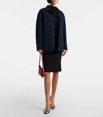 Gin suede midi skirt | Stouls