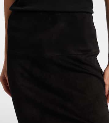 Gin suede midi skirt | Stouls