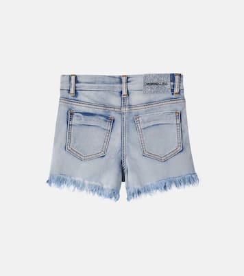 X Disney® Bestickte Jeansshorts mit Kristallen | Monnalisa