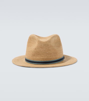 Argentina crochet straw fedora | Borsalino