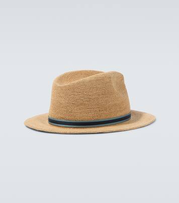 Argentina crochet straw fedora | Borsalino