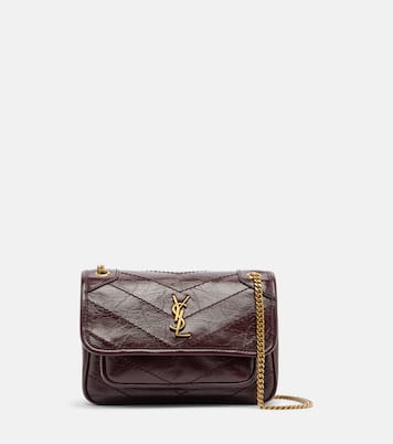 Niki Cassandre Mini leather shoulder bag | Saint Laurent