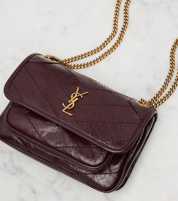 Niki Cassandre Mini leather shoulder bag | Saint Laurent