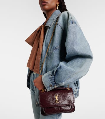 Niki Cassandre Mini leather shoulder bag | Saint Laurent