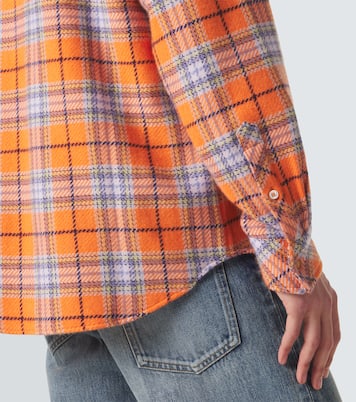 Midnight Sun cashmere shirt with carnelian | God's True Cashmere
