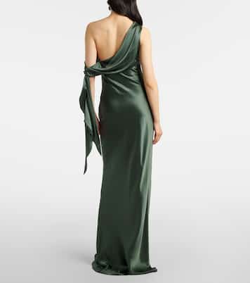 Robe aus Seidensatin | The Sei