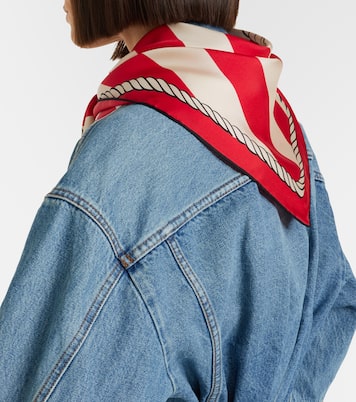 Bateau Corde printed silk scarf | Jacquemus