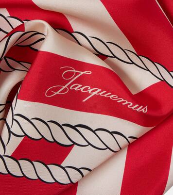Bateau Corde printed silk scarf | Jacquemus