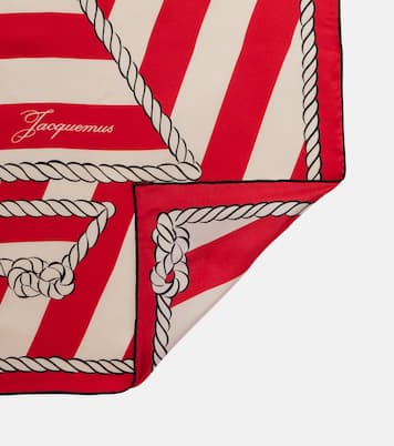 Bateau Corde printed silk scarf | Jacquemus