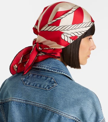 Bateau Corde printed silk scarf | Jacquemus
