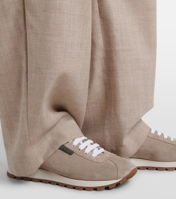 Zapatillas de ante con cuentas Monili | Brunello Cucinelli