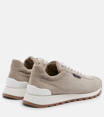 Zapatillas de ante con cuentas Monili | Brunello Cucinelli