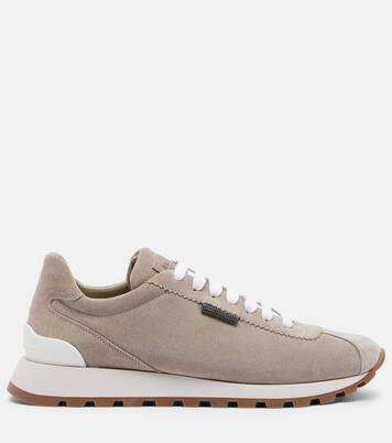 Zapatillas de ante con cuentas Monili | Brunello Cucinelli