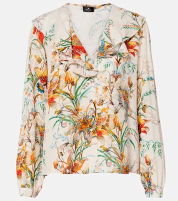 Camisa floral con volantes | Etro