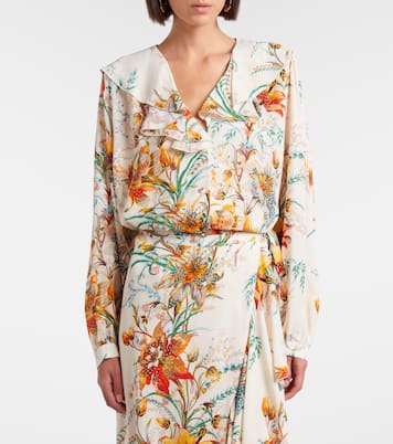 Camisa floral con volantes | Etro